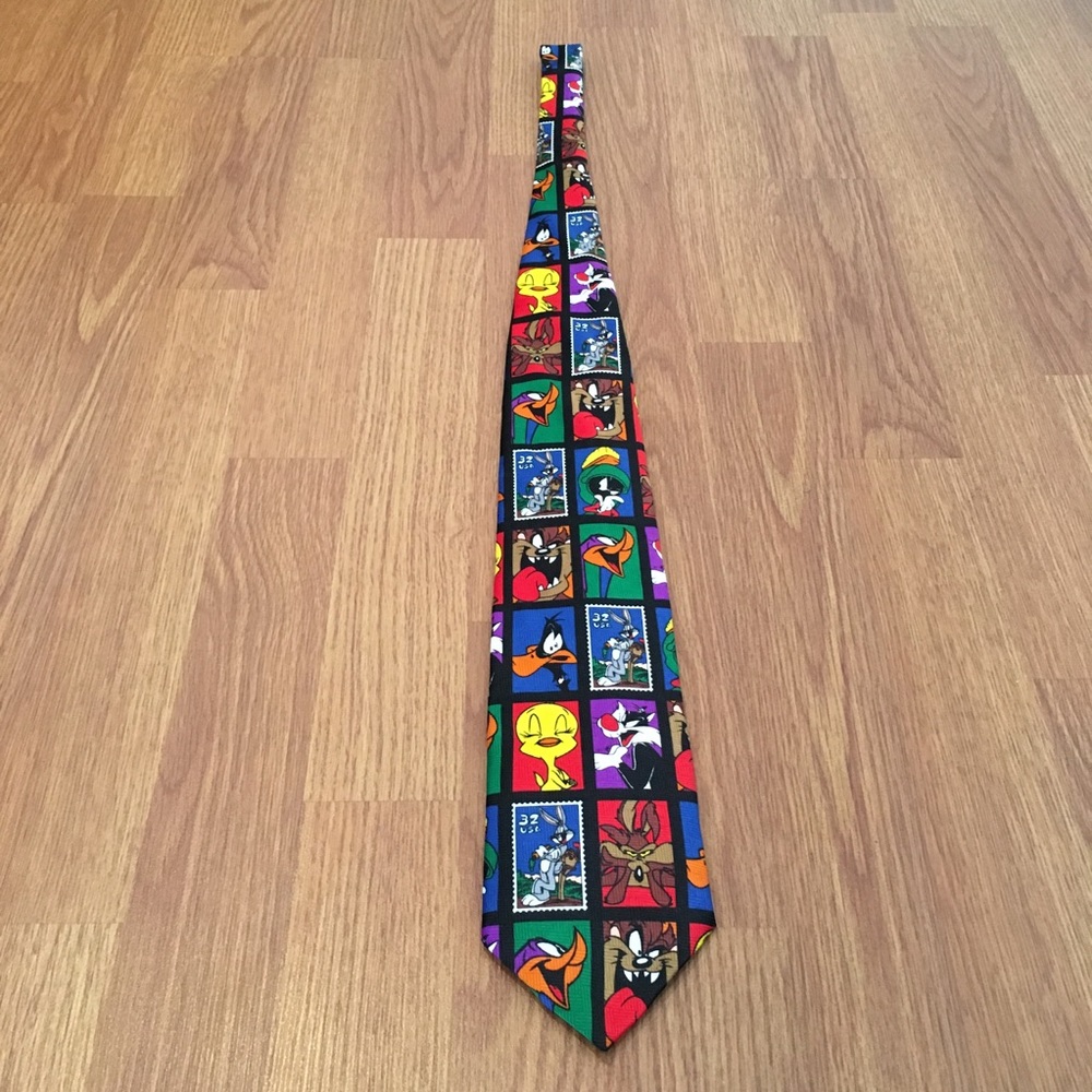 Looney Tunes Stamp Collection Neck Tie 1997 - Picture 5 of 5